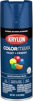Krylon ColorMaxx 12 Oz. Gloss Spray Paint, Regal Blue - 1 Each