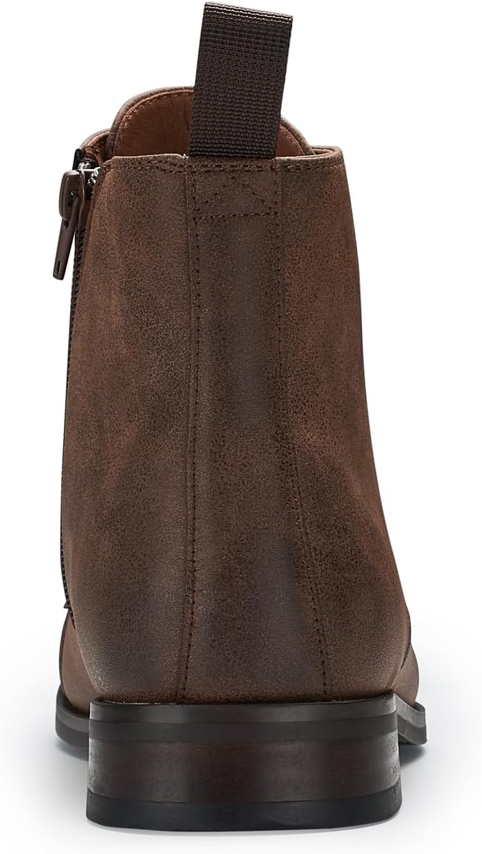 Polar Fox Men's Ankle Dress Boots | Lace-up Casual Fashion Boot Collection | Cap Toe & Plain Toe Styles - Image 5