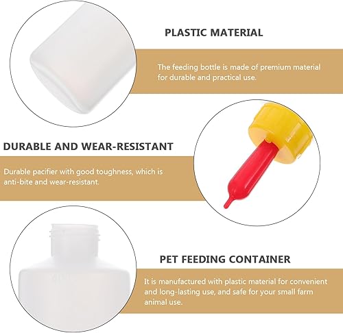 Miniatura 9 de 5 juegos de biberones de cordero para niños, botella de bebida para ganado, jarra de leche de ternera para bebés, botellas de lactancia para