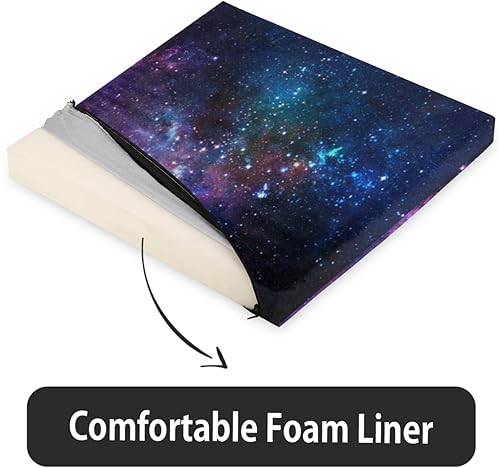 Miniatura 4 de Bardic Paquete de 1 cojín para silla, de espuma viscoelástica y galaxia, de 16 x 16 pulgadas