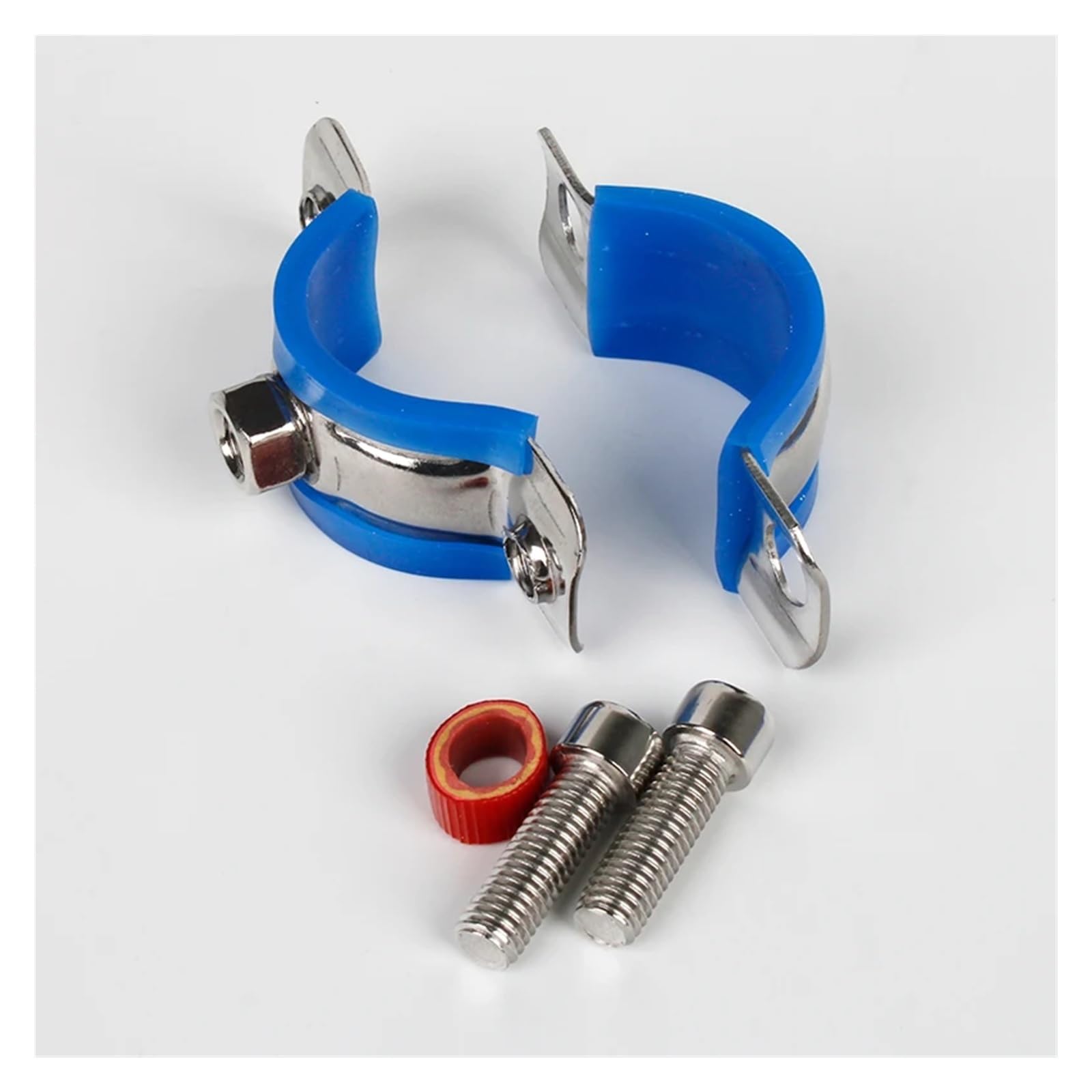 Morsetto for staffa for gancio for tubo in acciaio inossidabile 304 M8x1,25 mm femmina guscio blu multi dimensione(Fit 125-133mm)