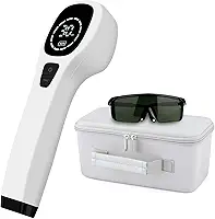 Dispositivo de terapia de dor a laser frio, 660 mw para joelho, ombro, costas, dor muscular e articular, dor artística, dor ciática, unidade de apoio à mão, para humanos e animais (duas x 808 nm)