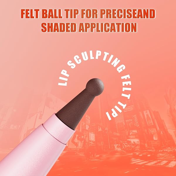 W3W Lip Liner, Lip Liner Stain, Brown Lip Pencil, Perfectly Draw the Lip Liner, High Pigmentation, Waterproof and Anti-Smudging, #06 - 2