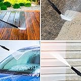 Pro-Kleen Pressure Washer Power Jet Wash 1600W Electric - Portable With Super Snow Foam 1ltr and Cloths - Cleaning Patios, Walls, Fences, Cars & More - Image 8