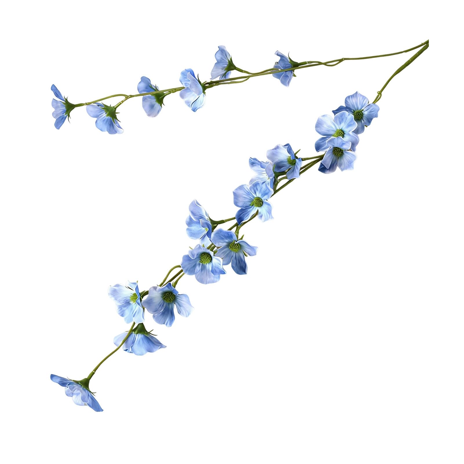 Virelynx Artificial Crabapple Blossom Stem – Realistic Faux Begonia Vine Branch, Long Stem Fake Flowers for Spring Summer Indoor Wedding