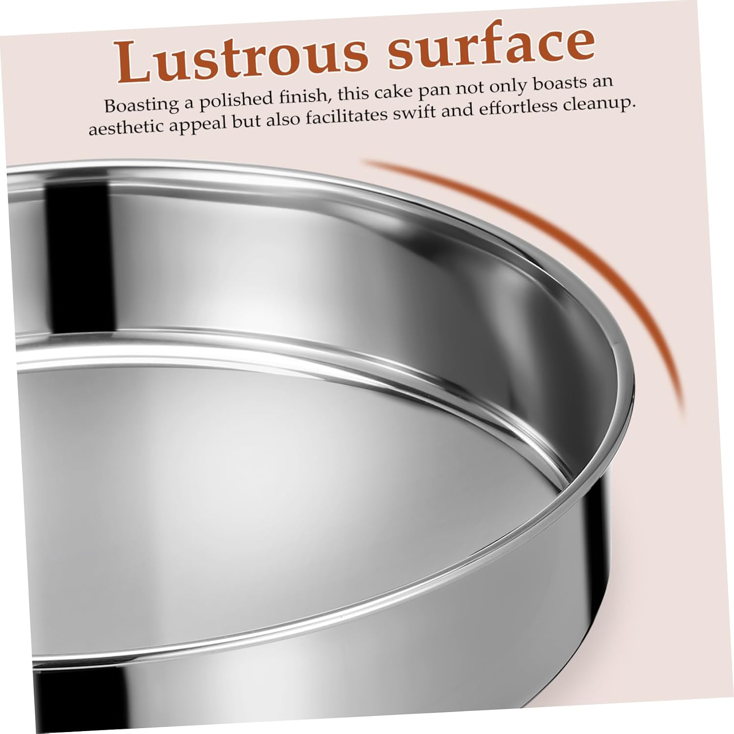 Ipetboom 2pcs Round Stainless Steel Cake Pans Flat Bottom Baking Tins for Even Heat Distribution High Temperature Resistant Kitchen Bakeware for Cakes Desserts and Meal Prep