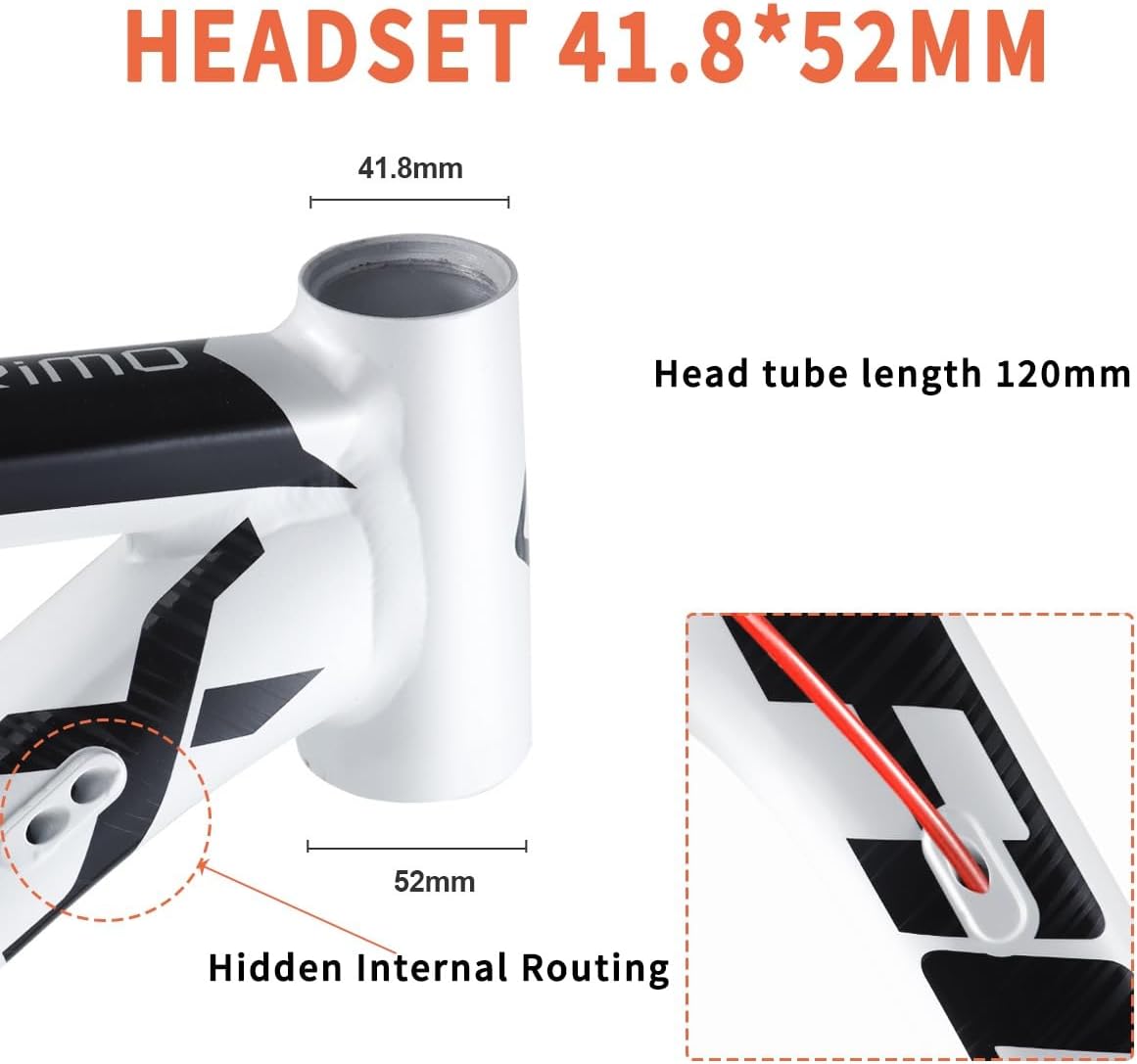 700c Road Bike Frame 46mm XC Disc Brake Thru Axle Frame 12 * 142mm Aluminum Alloy Bicycle Frames Internal Routing BB68mm