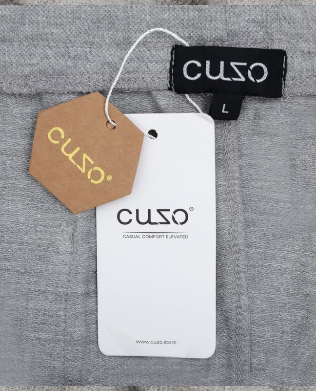 CUZO Men’s Cotton Joggers, Pique Stuff, 60% Cotton & 40% Polyester, Regular Fit Men Trouser, Moisture Wicking, 240 GSM4