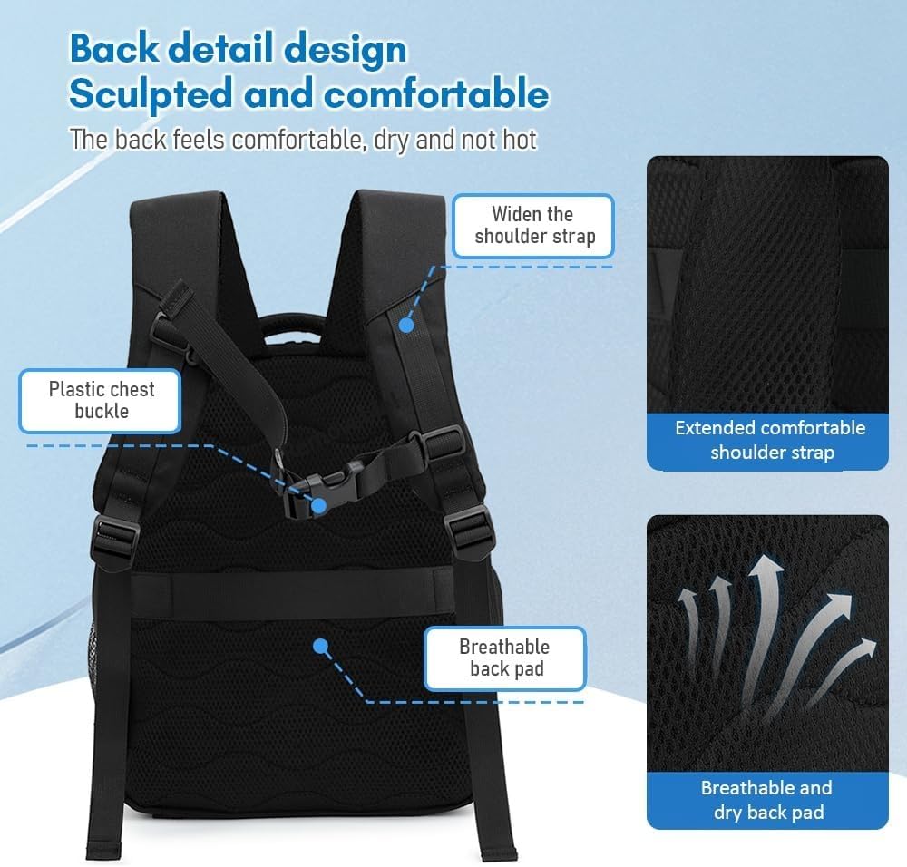 Borsa Reflex Zaino for fotocamera utilizzabile for laptop, partizione flessibile compatibile con
