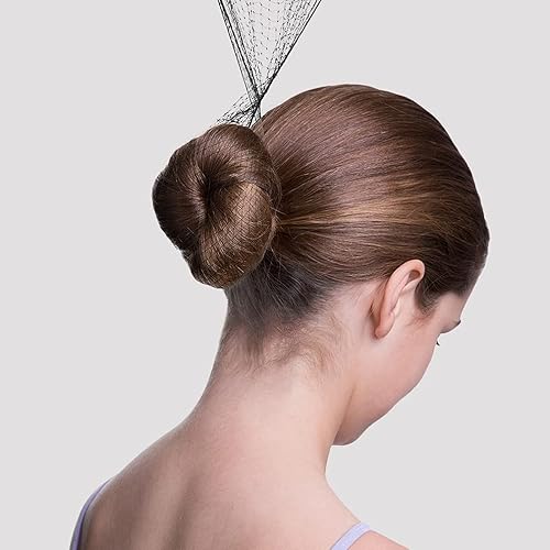 Miniatura 7 de Juego de redes invisibles para el cabello y horquillas en forma de U, juego de moldeador de moño con 50 redes de malla de borde elástico y 10