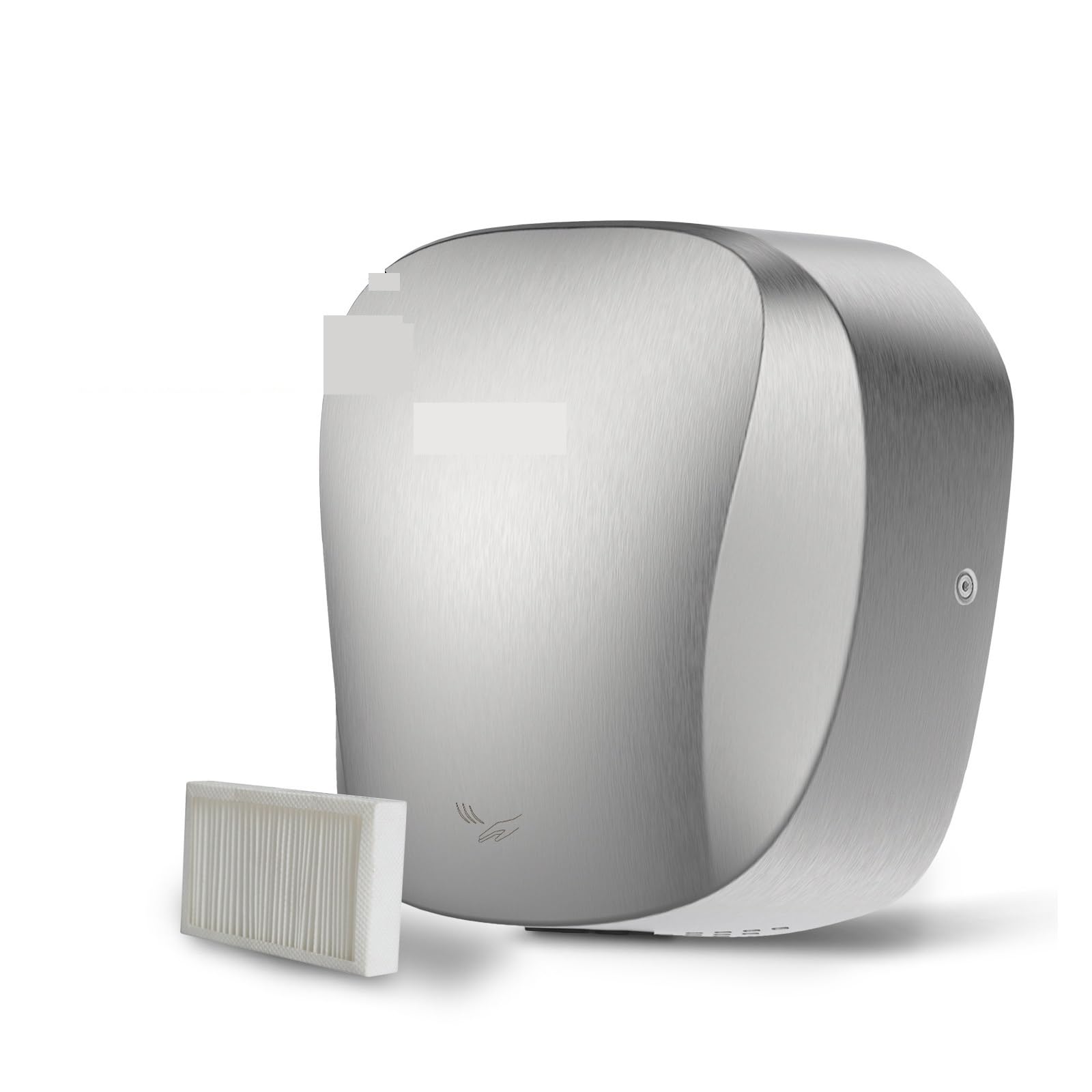 Asciugamani Elettrico, Filtro HEPA for Moo AK2903 (1 Confezione), asciuga Mani ad Alta velocità in Acciaio Inossidabile, Bagno Commerciale, asciuga Mani Facile da Pulire