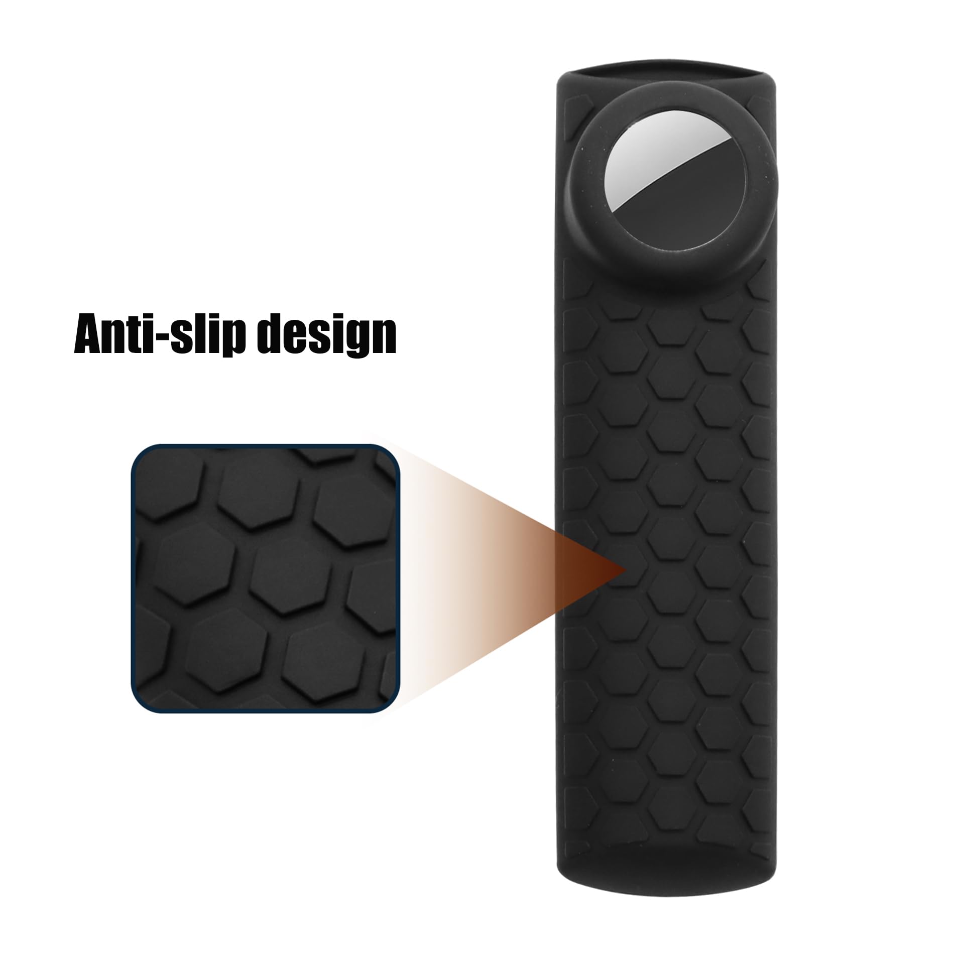 Funda para mando a distancia Toshiba Airtag Glow para Insignia TV NS-RCFNA-21 CT-RC1US-21 CT-95018 Alexa Voice Remote Control con soporte para calcomanía de azulejos, funda de silicona para calcomanía