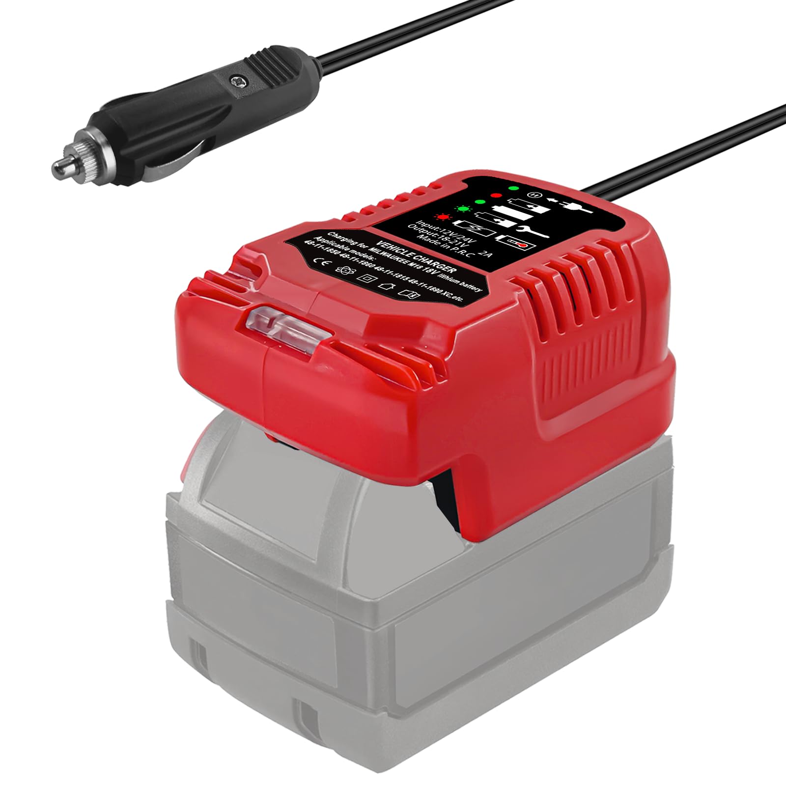 milwaukee cigarette lighter adapter Amazon.com: Mini Car Charger for Milwaukee M18 18V Battery Replacement,  Portable Quick Car Charger, 12V Cigarette Lighter Plug, 1/4 Size of  Original (Only for 18V Battery) : Tools & Home Improvement