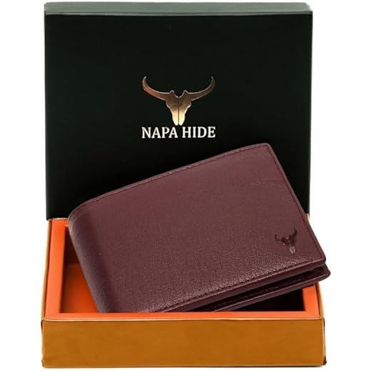 NAPA HIDE Maroon Leather Wallet
