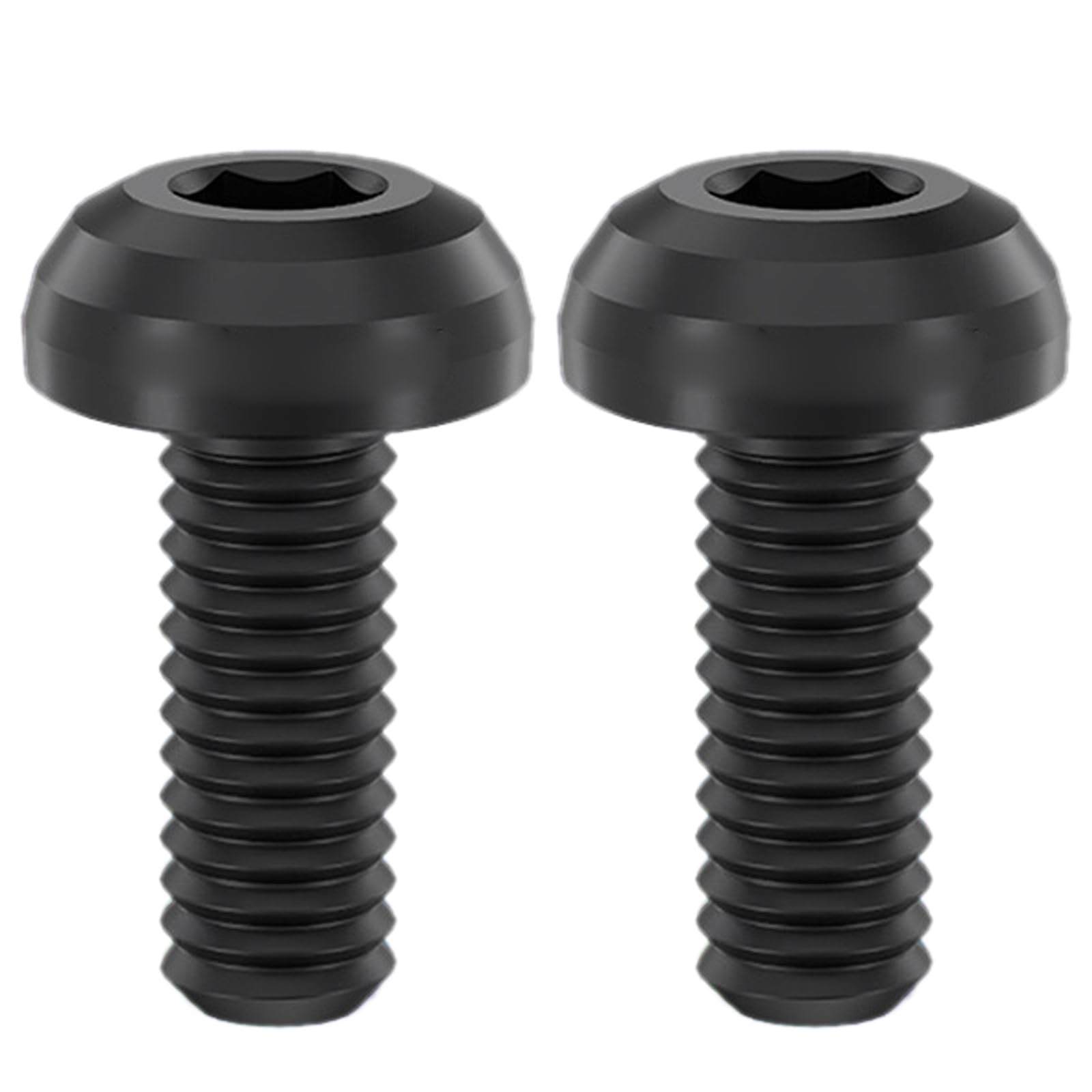 2Pcs Bike Water Bottle Cage Bolts Titaniums Alloys Hexagon Head Bolts Screws M5x12mm Bottle Cage Holder Bolts Screw