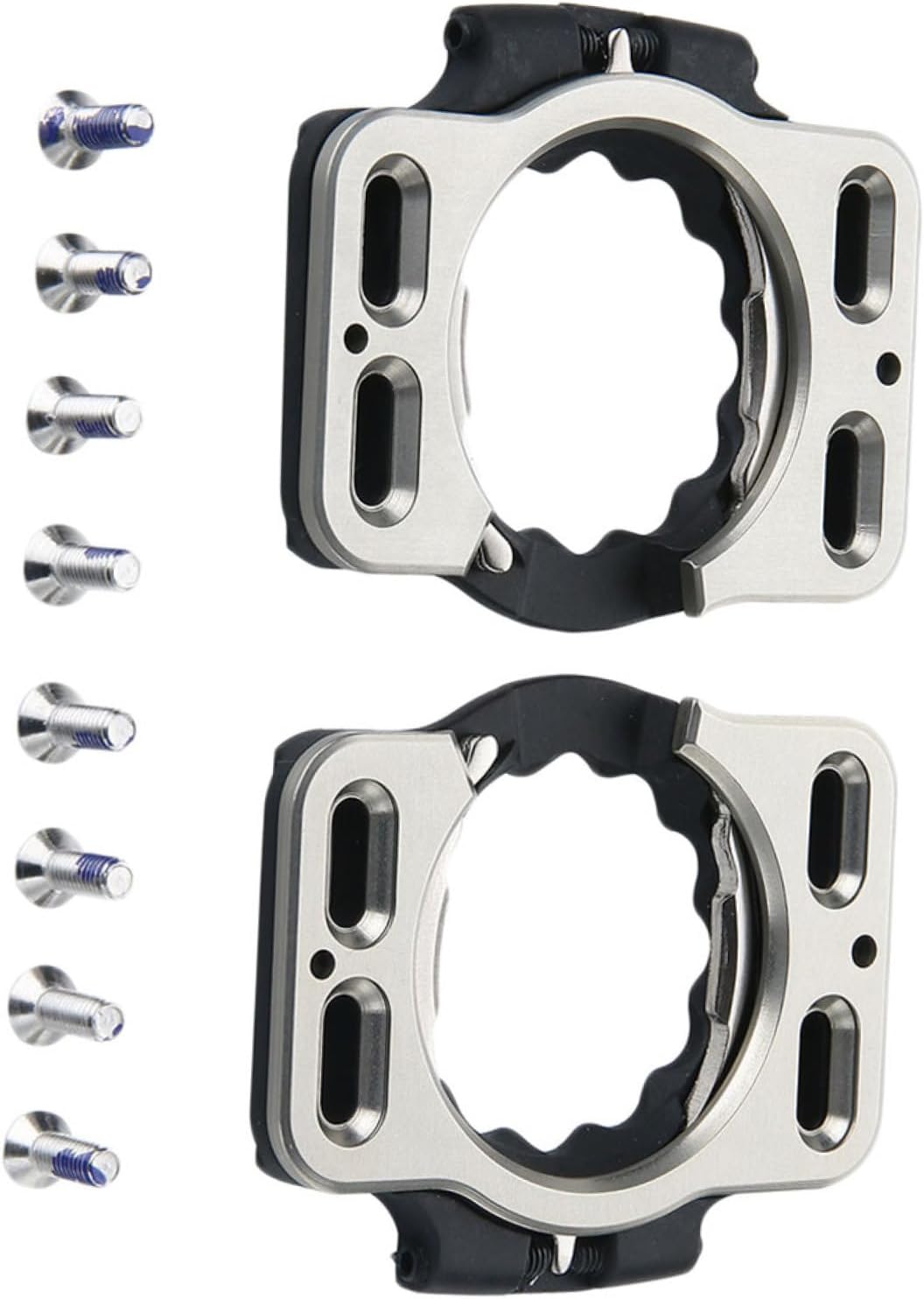 YARNOW Self-Locking Pedal Cleats for Road Bikes Sturdy Cycling Pedal Accessories Clip-in Lock and Anti-Slip Design Compatible Most Bike Models