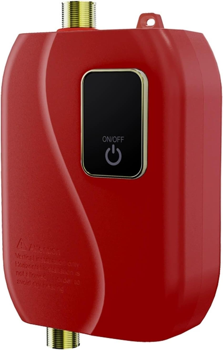 Instant Hot Water Heater Under Sink, Tankless Water Heater Electric,On Demand Mini Water Heater for RV Kitchen Bathroom, Mini RV On Demand Water Heater(Red)