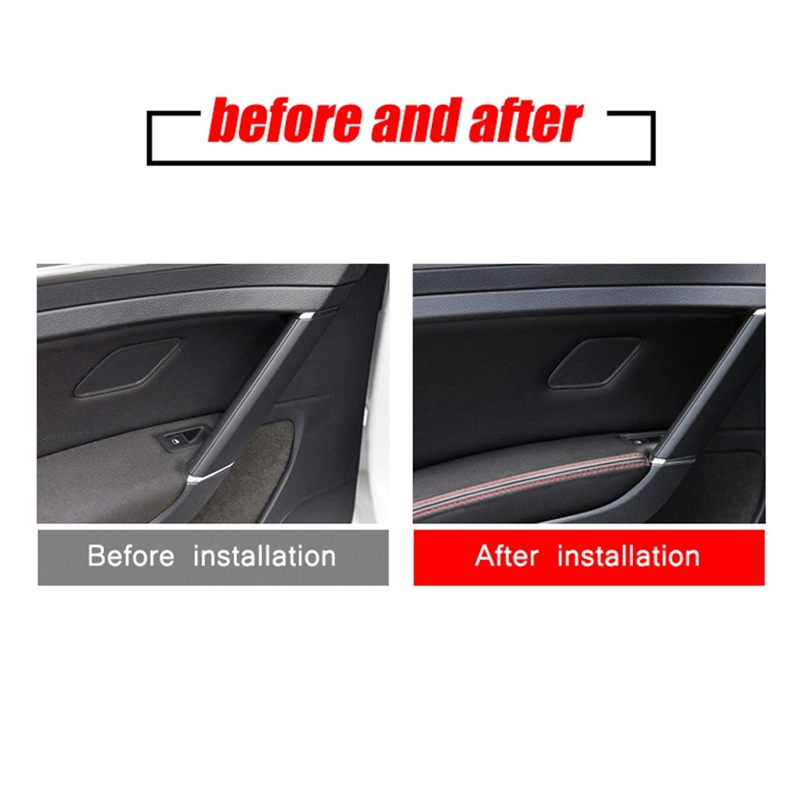 Naprawa podłokietnika drzwi łatka kompatybilna z Volkswagen Golf MK7 2014-2020 skórzany panel wewnętrzny nosić zestaw do odnawiania łez(Brown,Right rudder)