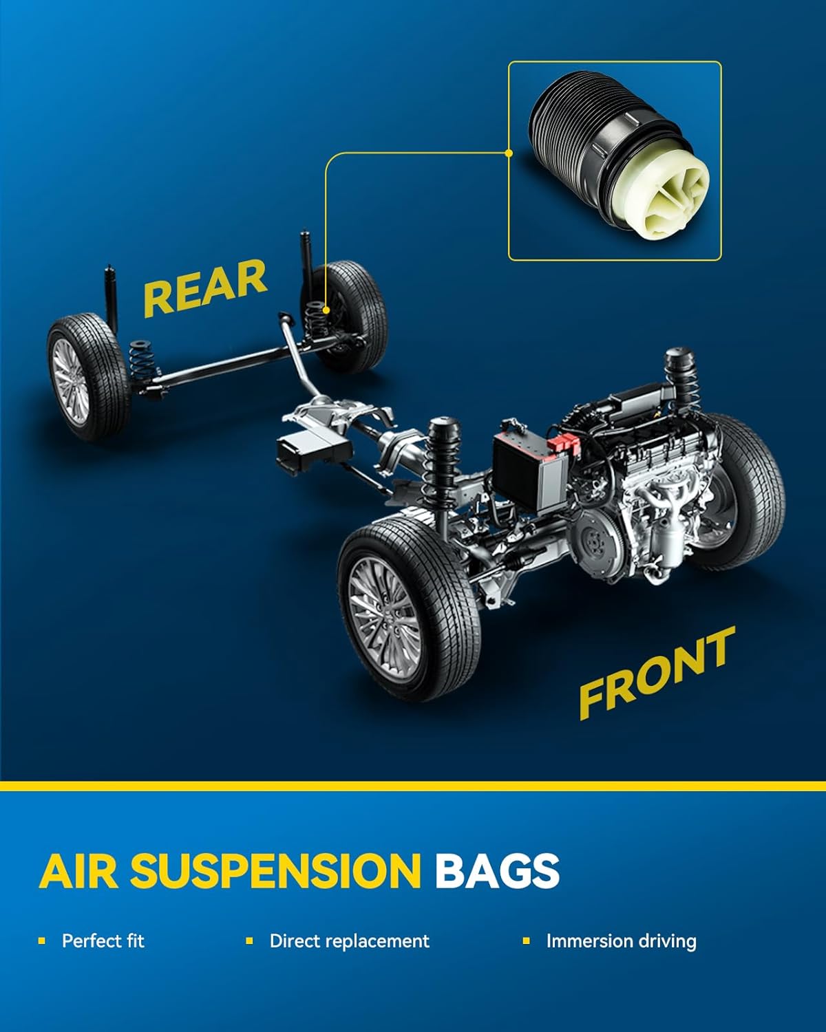 PHILTOP Rear Complete Struts Shocks Assembly Air Spring Bags A2791 For 2009-2014 Mercedes-Benz E350 2015 Mercedes-Benz CLS400 2009-2011 E63 AMG 2009 Mercedes-Benz E320 2009-2011 CLS63 AMG