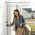ULTRALOQ U-Bolt WiFi Serrure intelligente avec capteur de porte, serrure de porte Wi-Fi, serrure sans clé pour porte avant, fonctionne avec Alexa & Google, Télécommande, APP Déverrouillage du code de passe, auto-lock, autodéverrouillé