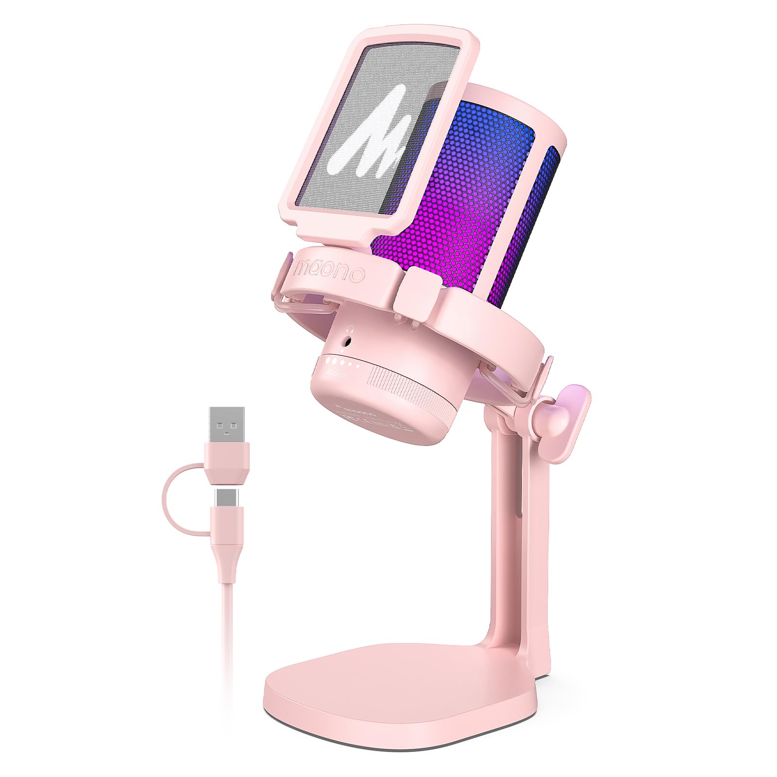 Amazon.co.jp: MAONO USB コンデンサーマイク ゲーミングマイク ノイズ