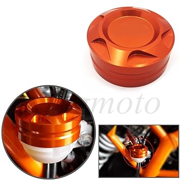 NBX- Motorcycle Aluminum CNC Engine Rear Fluid Reservoir Cap For Compatible with KTM DUKE 125/200/390