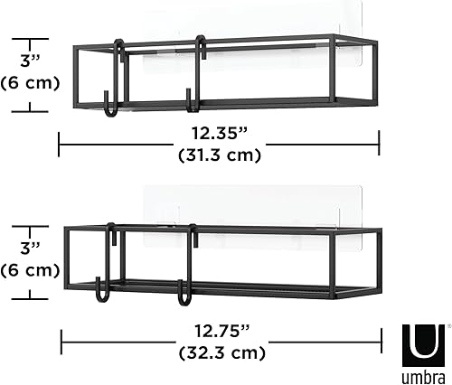 Miniatura 3 de Umbra Cubiko - Juego de cubos de ducha, color negro