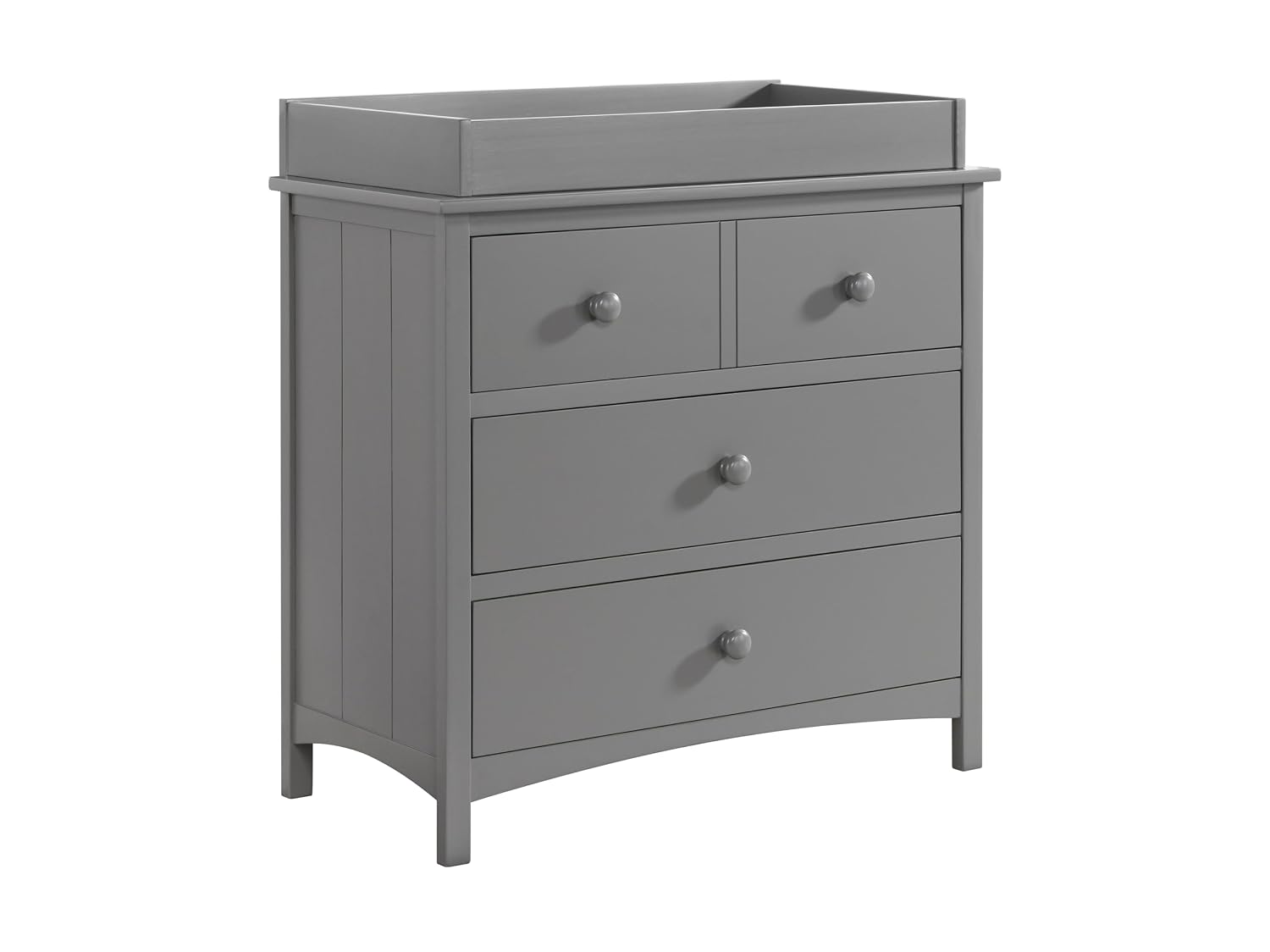Oxford Baby Changing Topper for Universal 3-Drawer Dresser, Farmhouse Gray