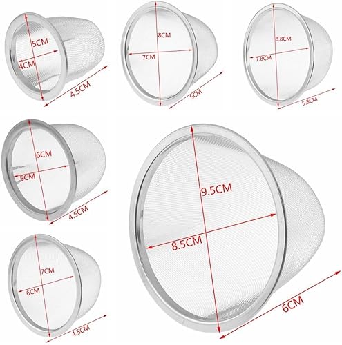 Miniatura 2 de Infusor de té, diámetro de 2.0-3.7 in, filtros de té de acero inoxidable, filtro de especias, colador de té, más empinado para hojas sueltas, té,