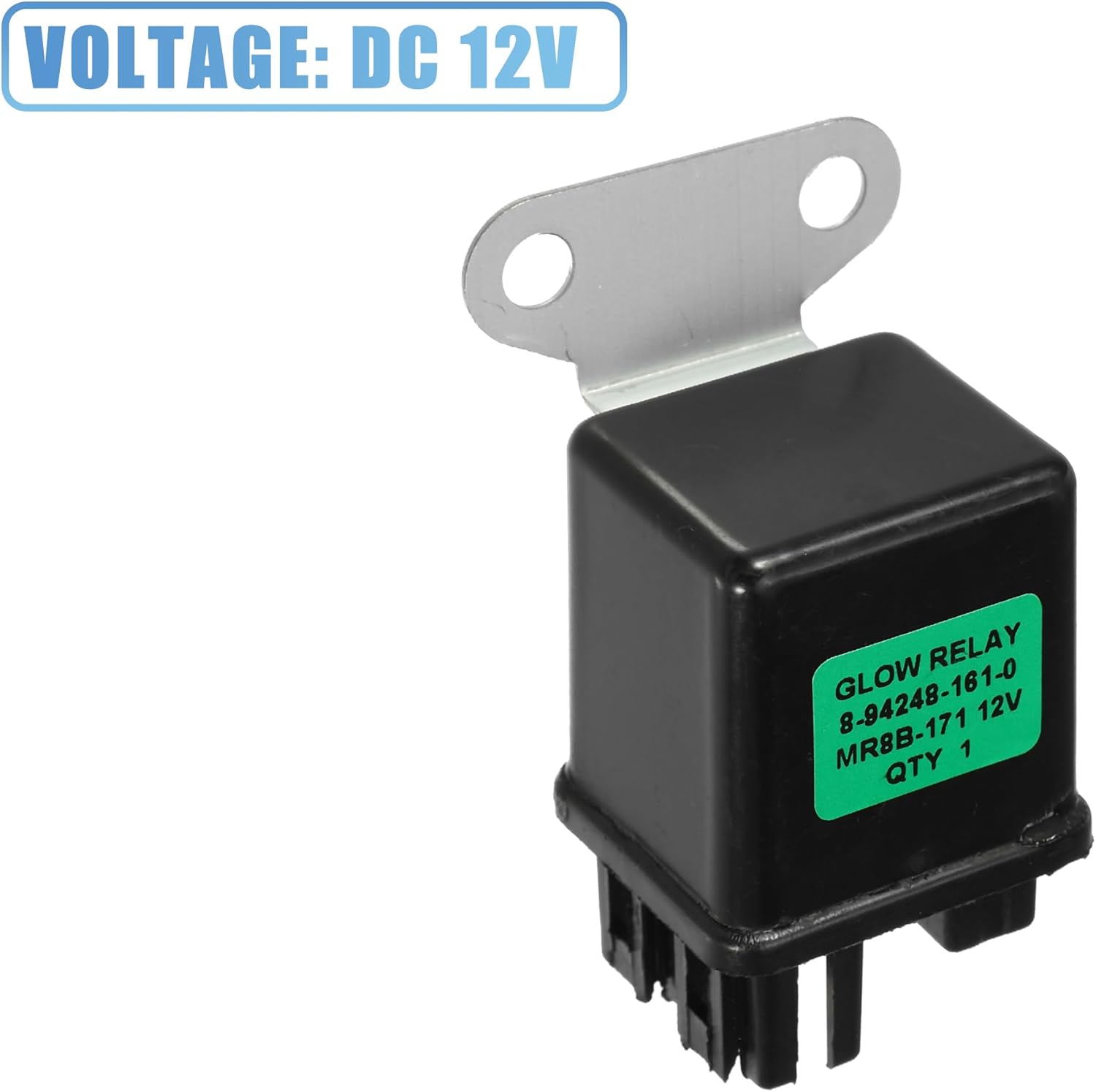 X AUTOHAUX No.8942481610/8942481610/8944233140 Preheating Glow Plug Relay for Yanmar 12V MR82BL-081 JIDECO 91008V