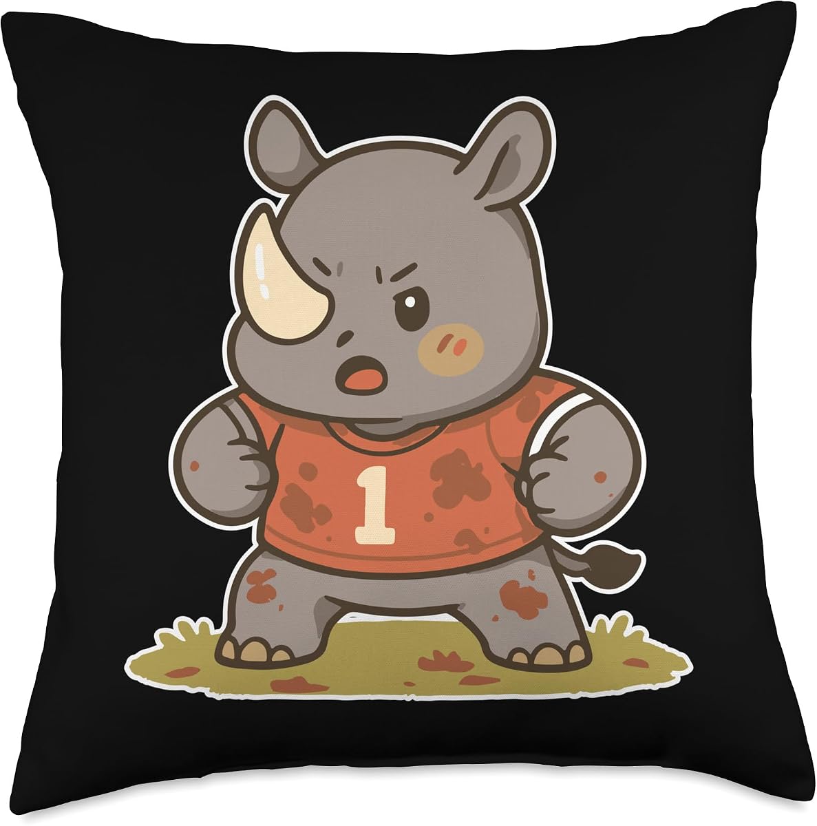 Camiseta de jugador de rugby Rhino 1 Cojín