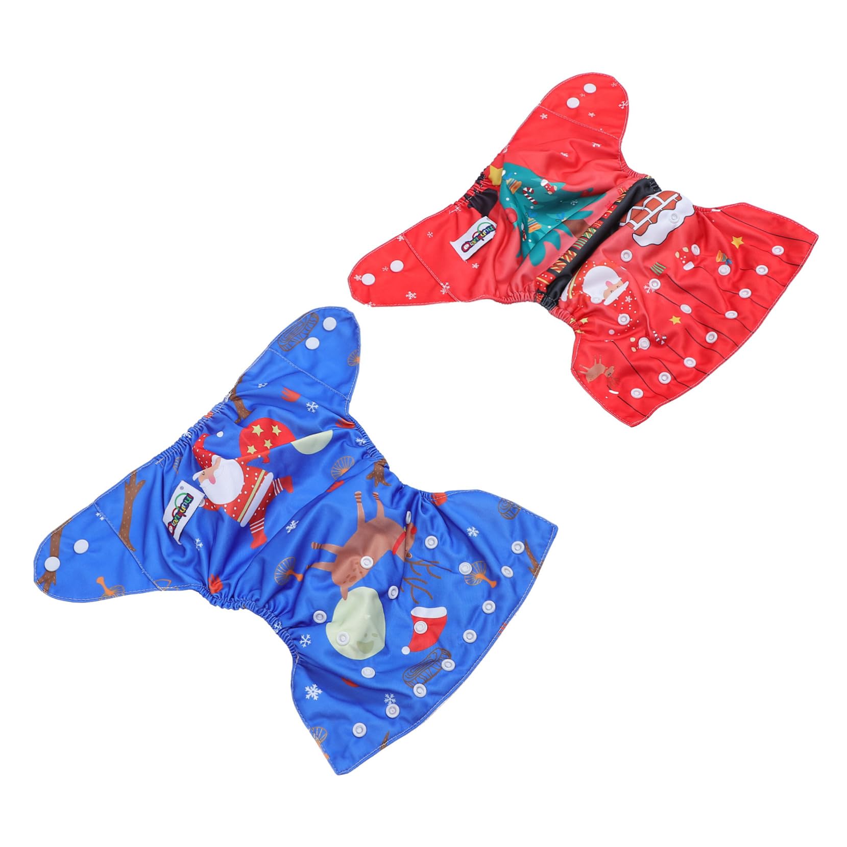 BESTonZON Christmas Cloth Diapers Training Pants for Boys Leak-Proof Comfortable Fit
