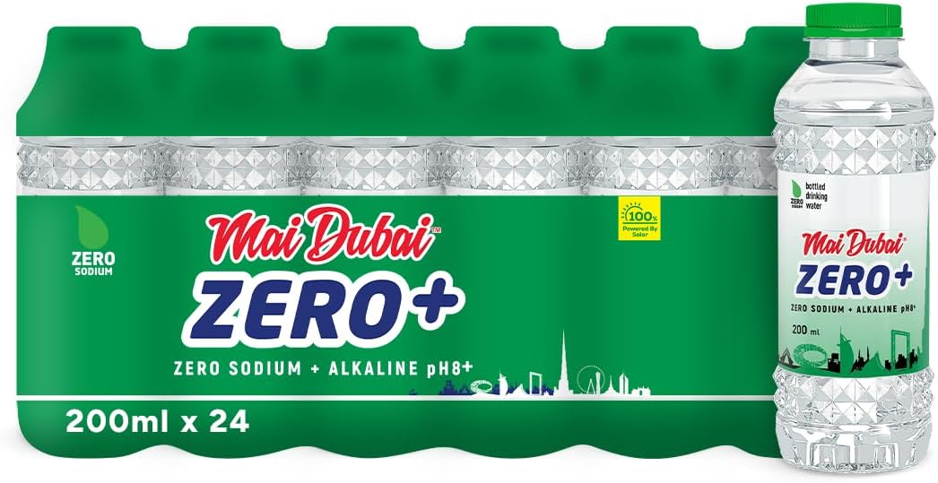 Mai Dubai Alkaline Zero Sodium Water, 24 X 200 ml