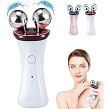 Microcurrent Facial Device - Electric Face Lifting &amp; Toning for Face &amp; Neck for Mother &amp; Companion - Handheld Skin Care Device (White)