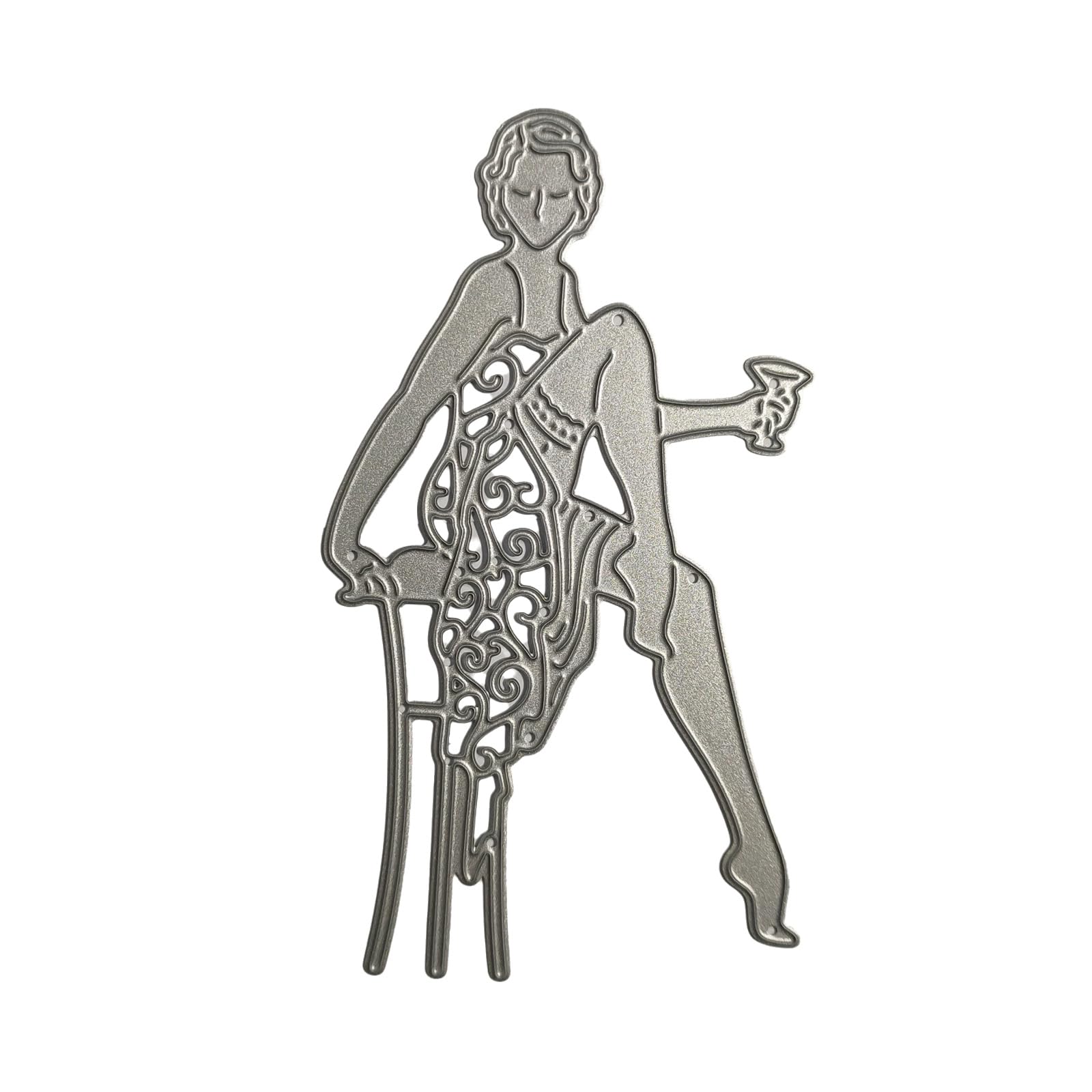NEWFT Metal Die Cuts Dancer Embossing Stencils Cutting Dies for Card Making Scrapbooking Paper Template Craft Embossing Templates Templates Metal for Card Making Stencils