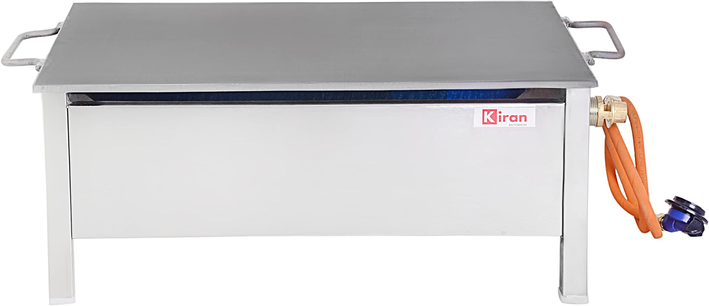 KIRAN ENTERPRISES Gas Hot Dosa Plate Stainless Steel Body with Plate size 15 x 27 for making Dosa, Capati Omlete Uttapa, radiant