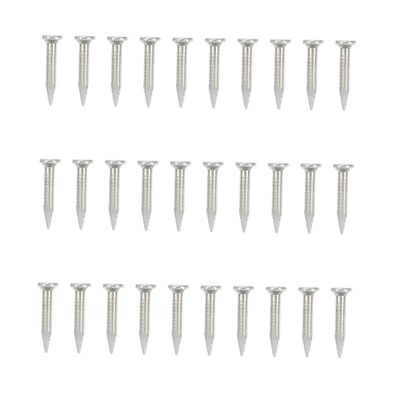 MUCKLILY Galvanized Hardened Nails 310pcs Point Tip Straight Grain for Cement Wall Point Tip