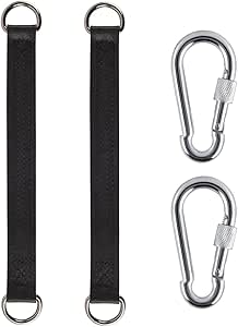 Heavy Duty Sangle De Hamac En Nylon Corde Hamac Balançoire 45 Cm Avec Argent 1 Pièce En Forme De