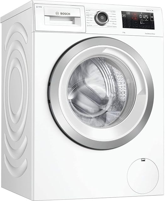 Bosch WAU28PH9GB Serie 6 Freestanding Washing Machine with i-Dos, Home Connect and SpeedPerfect, 9kg load, 1400rpm spin, White