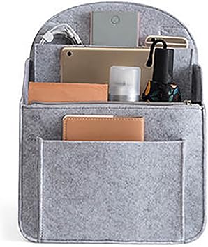 Felt Backpack Organiser Mini Backpack Organizer Insert Small Bag Divider for Rucksack Purse Lightweight Nylon Shoulder Bag Organizer Insert Color-C L
