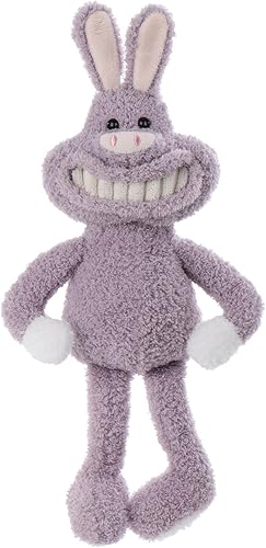 Miniatura 3 de Apricot Lamb Juguetes de peluche sonriente púrpura conejito conejo peluche suave perfecto para niños 9.5 pulgadas