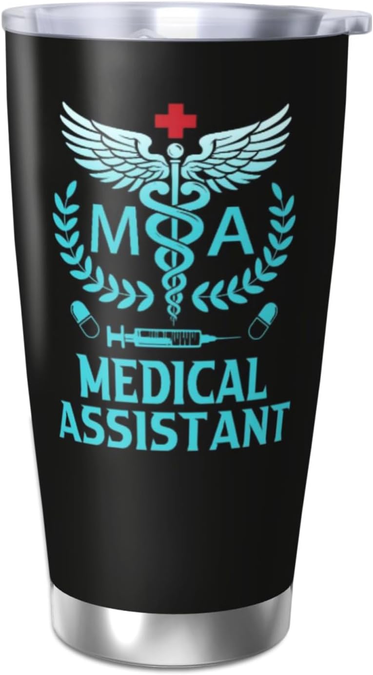 Medical Assistant Gift for Women, Best Medical Assistant Birthday Gifts Coffee Mugs, MA Week Gift Travel Mug, 20oz Coffee Tumbler, Gifts for MA Travel Mugs - Image 9