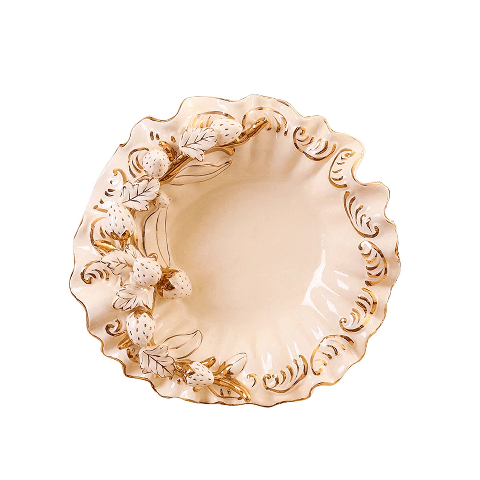 LKLNKVL Fresh Fruit Platter, Snacks Compote Berry Fruit Storage Tray, Exquisite Carved Decoration, Thanksgiving Christmas Decorative Ornaments Bowls