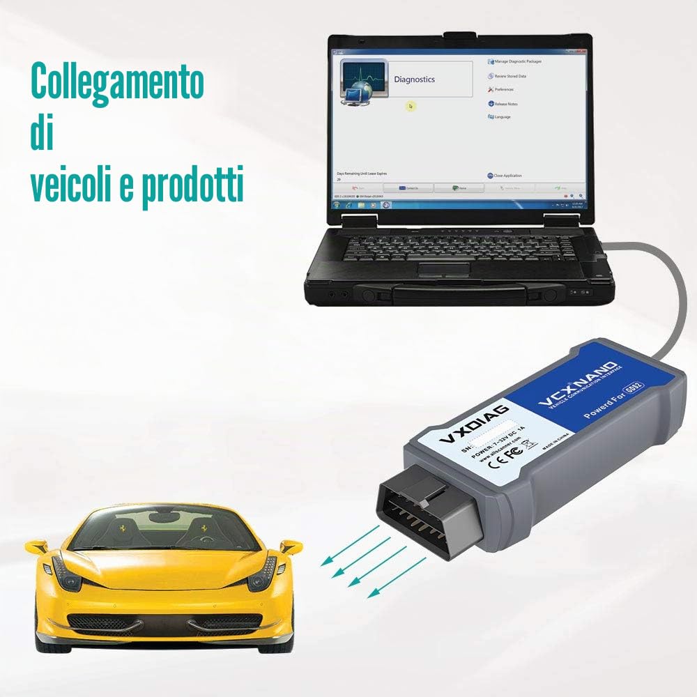 VXDIAG VCX Nano GDS2 e Tech2Win strumento diagnostico compatibile per GM/OPEL con sistema di programmazione diagnostica globale GDS & GDS2
