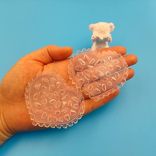 Miniatura 9 de Paquete de 5 moldes de silicona 3D para arte de uñas, moldes decorativos de flores pequeñas para decoración de uñas, moldes de resina para manicura