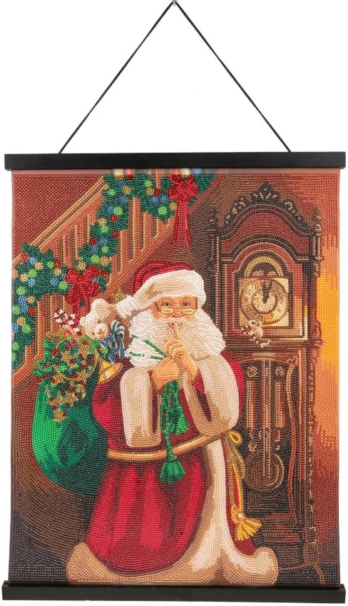 Secret Santa Crystal Art Scroll 40x50cm