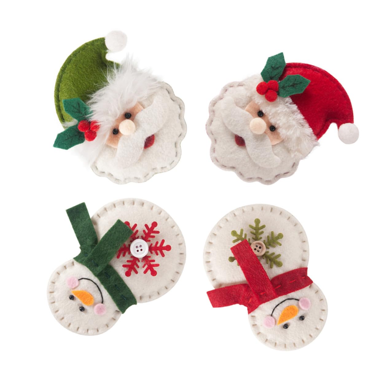 ABOOFAN 12 Pz Ornamenti Natalizi in Feltro Ornamenti Di Babbo Natale Ornamenti Dell'albero Di Babbo Natale Ornamenti Di Pupazzo Di Neve Di Natale Oggetti Decorativi Albero Di Natale