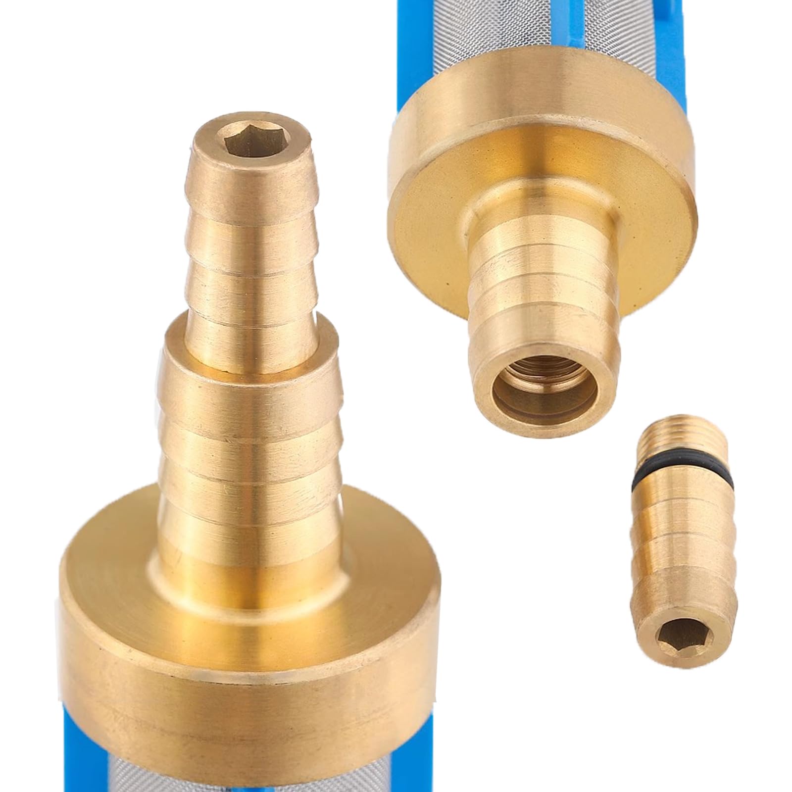 Aanzuigslang met messing aansluiting SET 1 - 4 meter