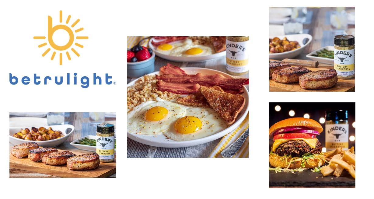 Kinders Seasoning The Blend Seasoning & Buttery Steakhouse Rub Are Gluten Free, Non GMO, No Added MSG | Pack of 2| Every Order is Elegantly Packaged in a Signature BETRULIGHT Branded Box!