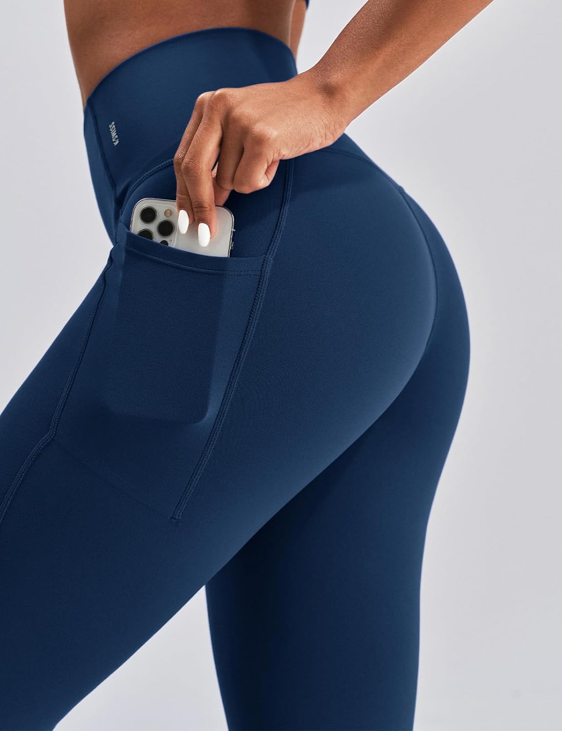 K-Swiss Leggings for Women - Soft Stretchy High Waist 25" with Pockets Lounge Yoga Pants Workout Athletic Casual - Image 5